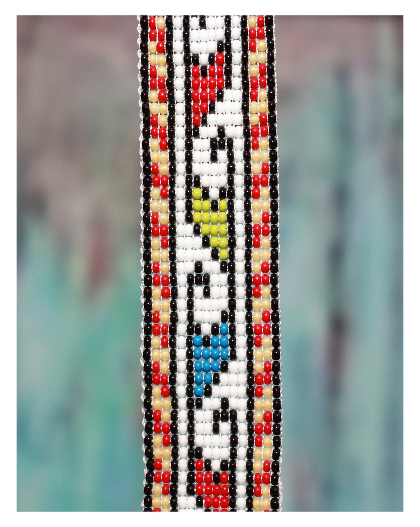 Ethnic Cuff Beaded Bracelet - Armenian Rug Pattern - Czech Beads - Traditional Armenian Gift - Unique Jewelry
