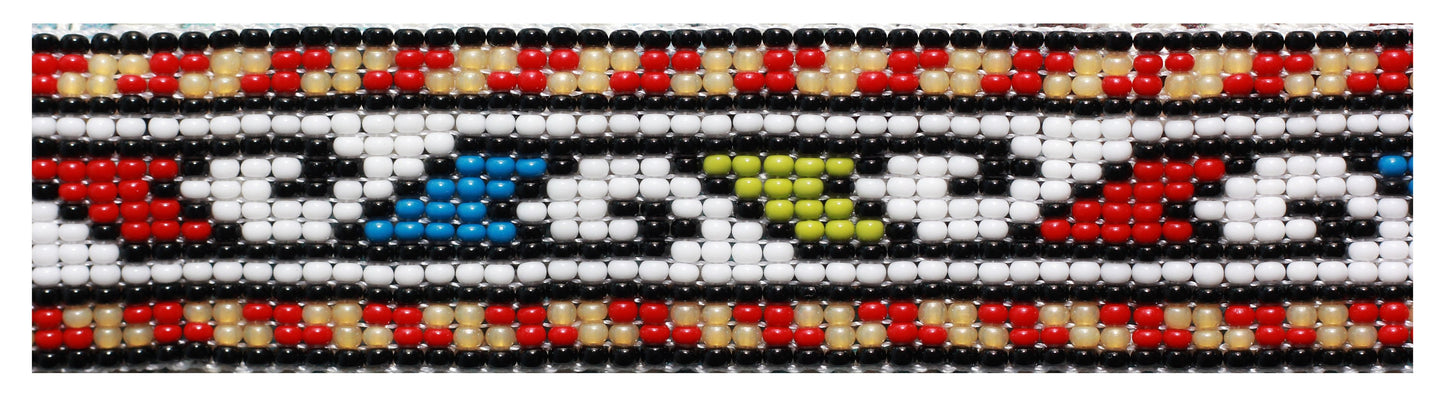 Ethnic Cuff Beaded Bracelet - Armenian Rug Pattern - Czech Beads - Traditional Armenian Gift - Unique Jewelry