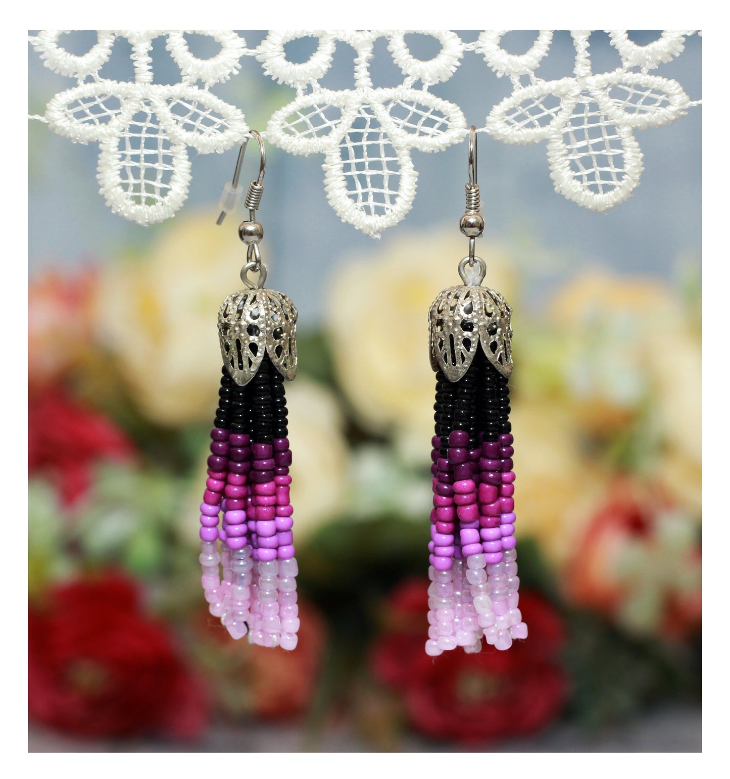 Multistrand Beaded Necklace And Dangle Earrings Jewelry Set - Elegant, Versatile, and Perfect for Any Occasion