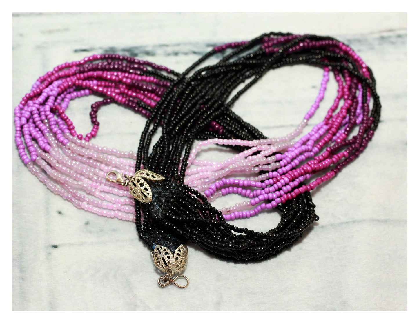 Multistrand Beaded Necklace And Dangle Earrings Jewelry Set - Elegant, Versatile, and Perfect for Any Occasion