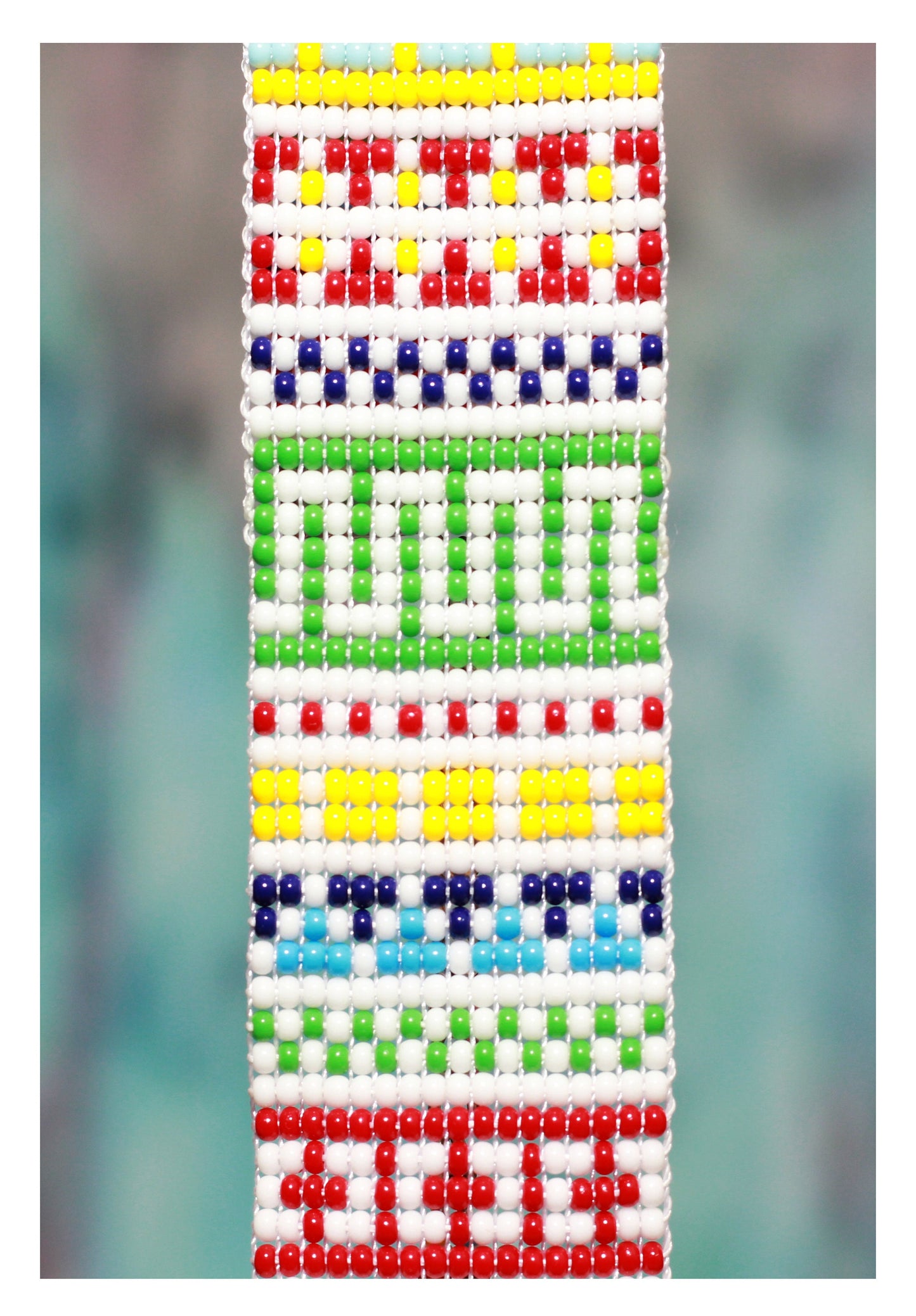 Colorful Beaded Cuff Bracelet - Statement Jewelry for Her - Handmade Gift - Colorful Boho Bracelet