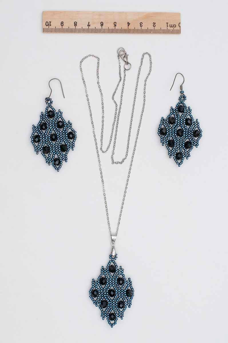Bohemian Cocktail Jewelry Set - Black Dianity for Prom Wedding Bridesmaids and Evenings - Armenian Gift