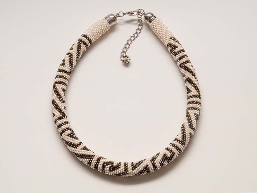 Geometric Celtic Goddess Necklace Handmade in Armenia Whimsical Statement Piece