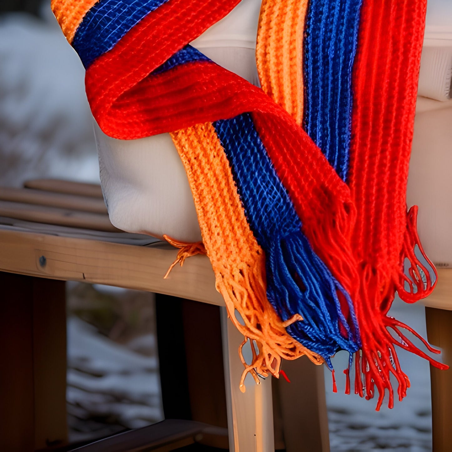 Flag Beanie and Scarf Set - Perfect for Armenian Family Photoshoots and Christmas Photoshoots - Stay Warm with the Armenian Flag Beanie Set