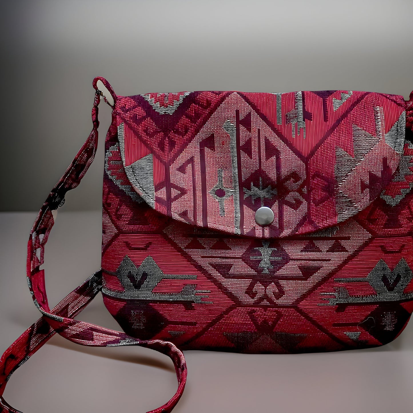 Bohemian Handbag | Armenian Carpet | Armenian Rug | Tribal Purse | Carpet Bag | Armenian Gift | Armenian Motif | Armenian Pomegranate