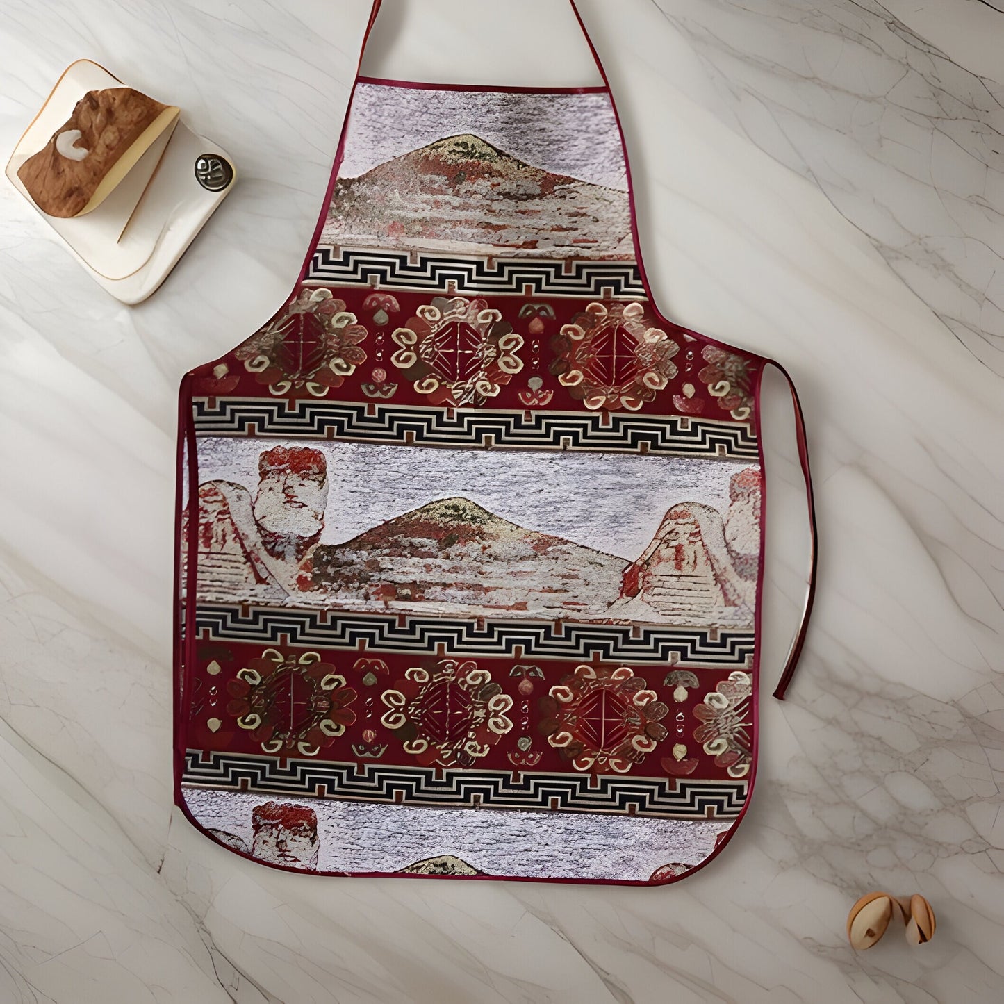 Armenian Taraz Ethnic Apron | Traditional Art | Armenian Gift | Armenian Alphabet | Traditional Cooking Grandma, Mommy & Me Aprons