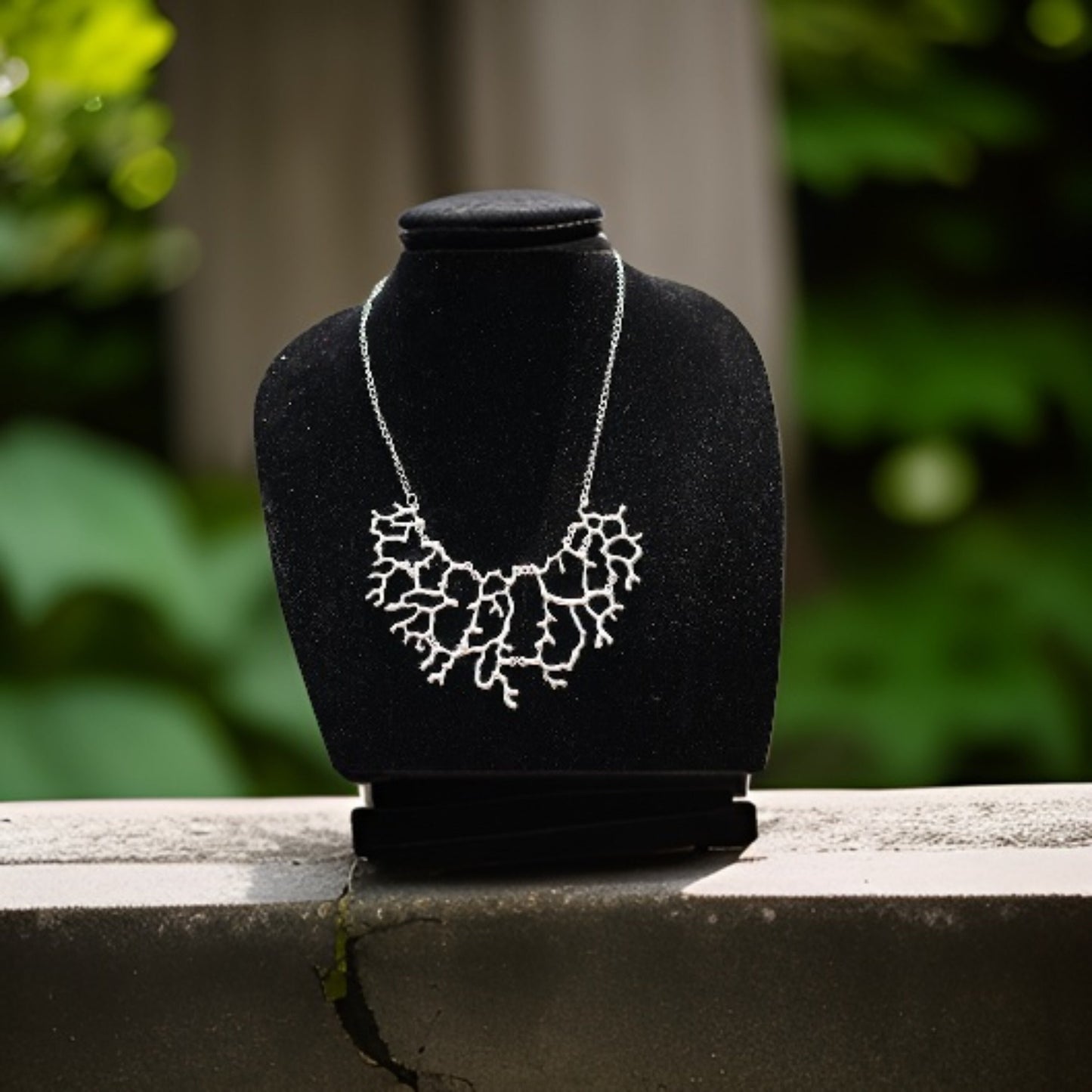 Modern Contemporary Armenian Abstract Necklace - Ethnic Handmade Lightning Design - Classy and Elegant Jewelry - Simple Statement