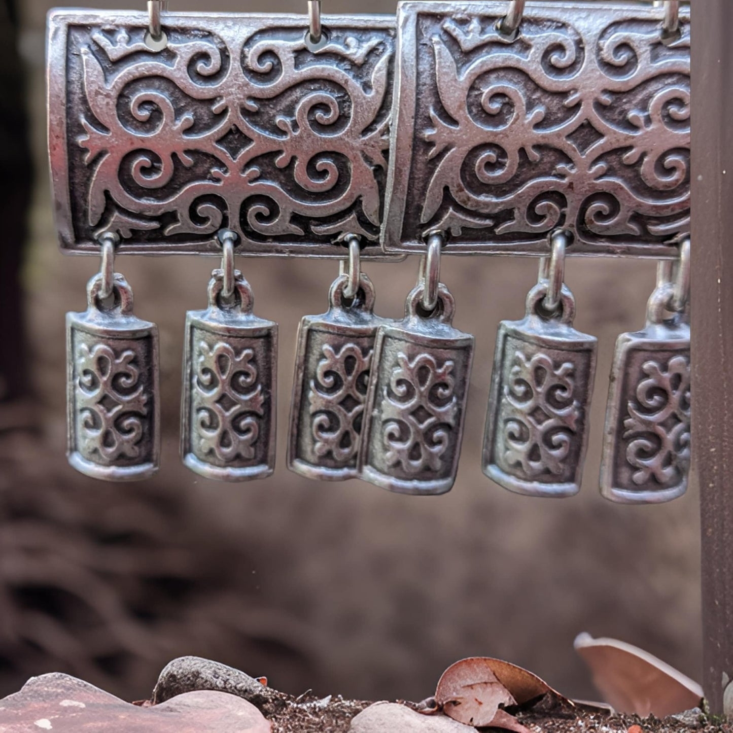 Celtic Inspired Viking Inspired Lord of the Rings Inspired Game of Thrones Inspired Filigree Large Dangle Bohemian Silver Color Earrings