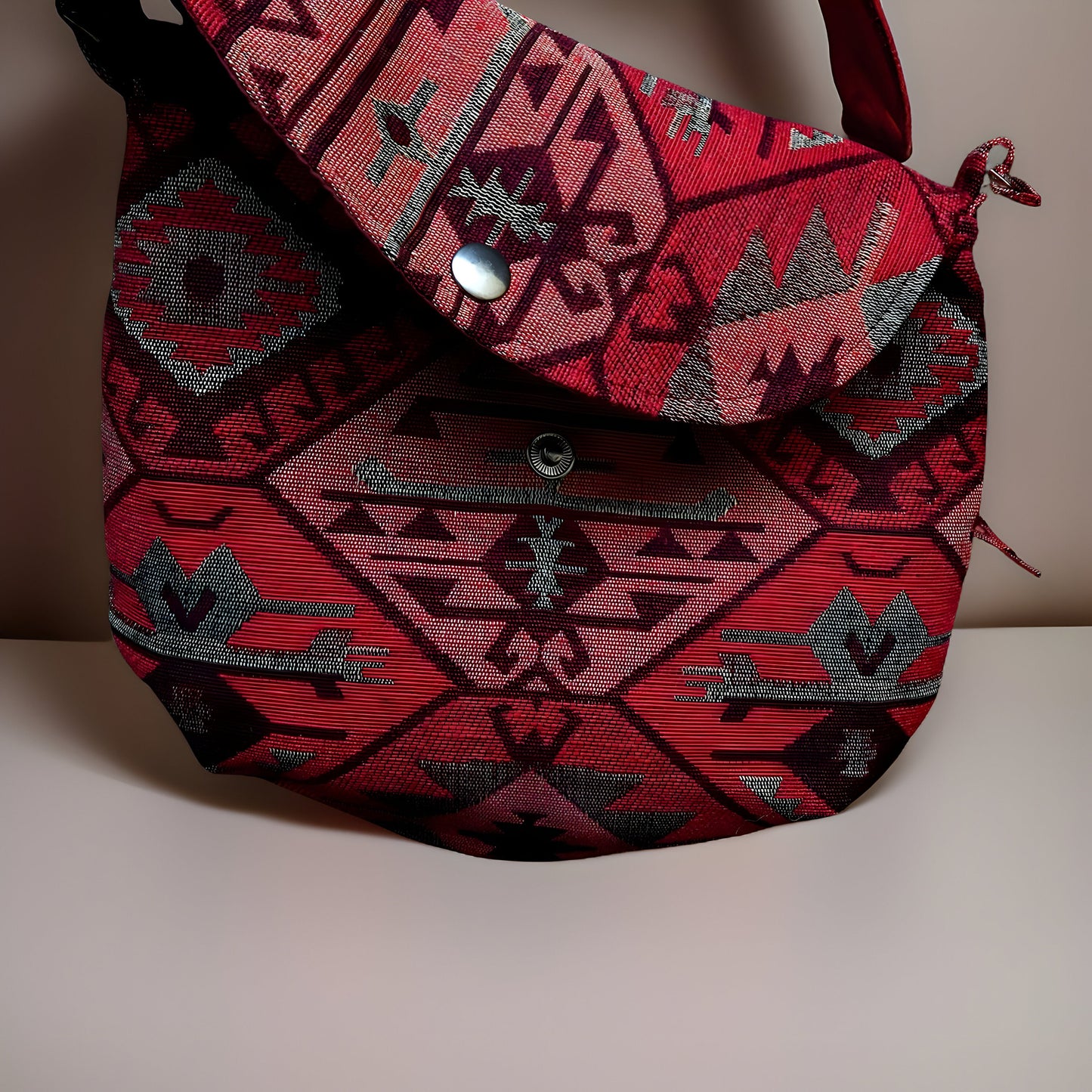 Bohemian Handbag | Armenian Carpet | Armenian Rug | Tribal Purse | Carpet Bag | Armenian Gift | Armenian Motif | Armenian Pomegranate