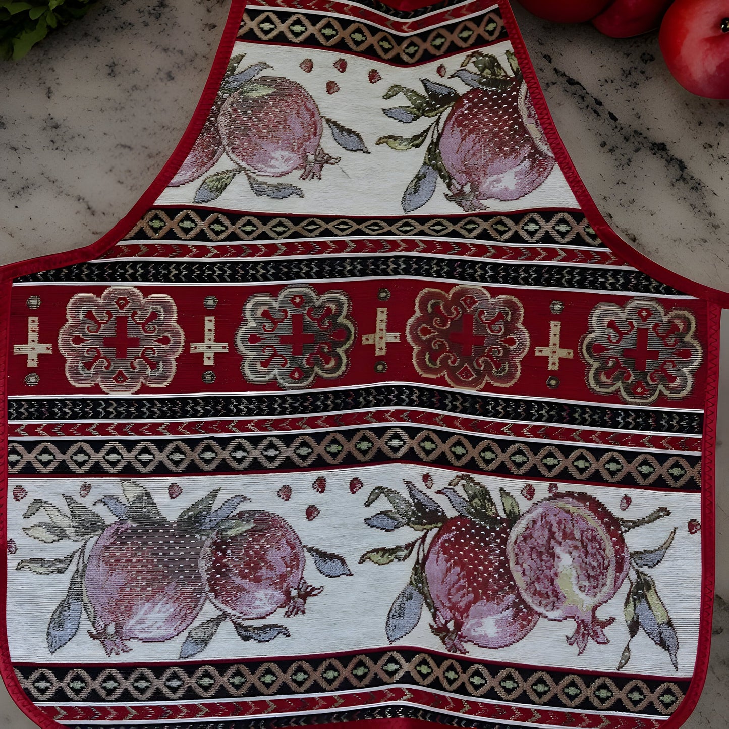 Armenian Taraz Ethnic Apron | Traditional Art | Armenian Gift | Armenian Alphabet | Traditional Cooking Grandma, Mommy & Me Aprons