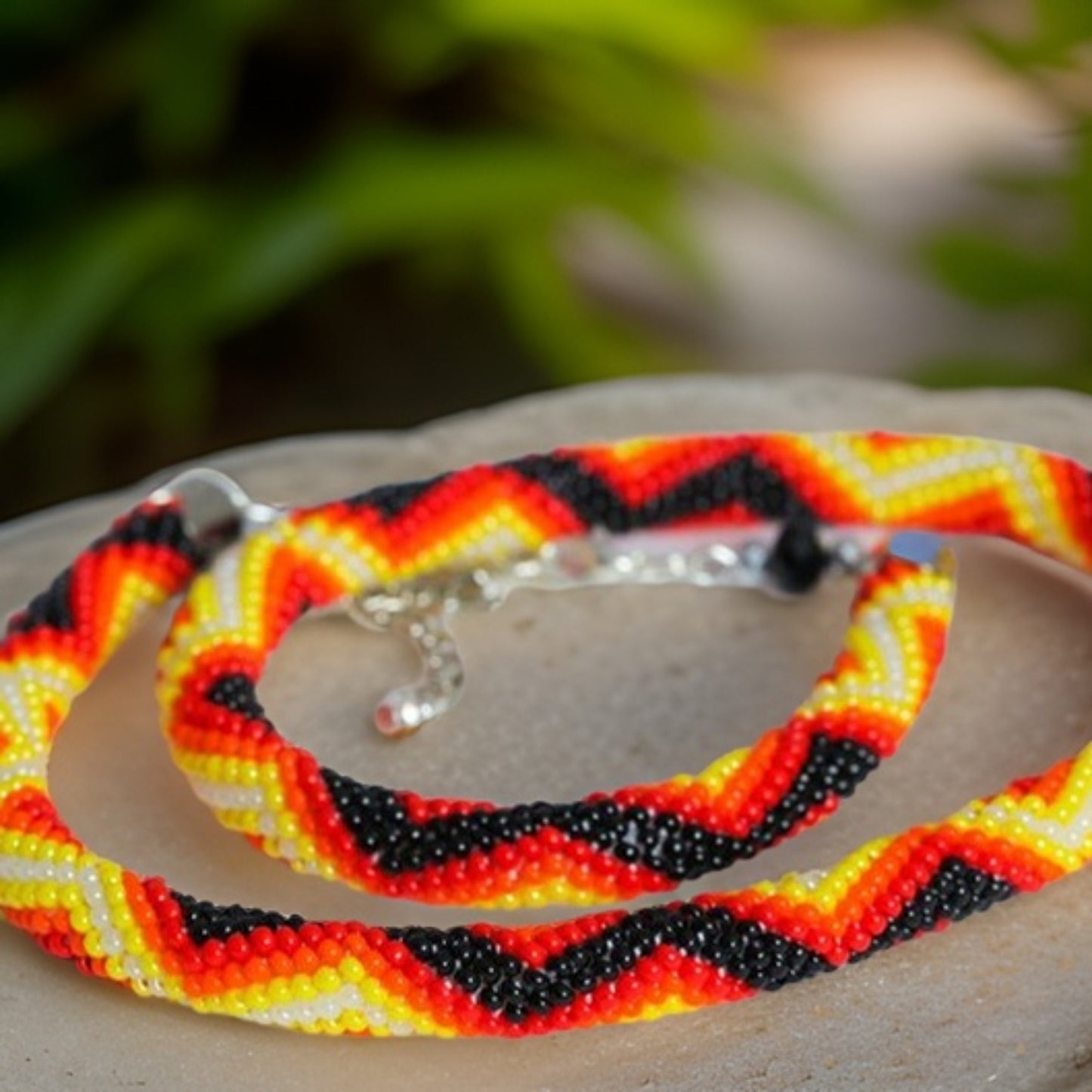 Geometric Rope Knot Necklace - Elegant Prom Jewelry for a Fiery Look - Luxurious and Stylish