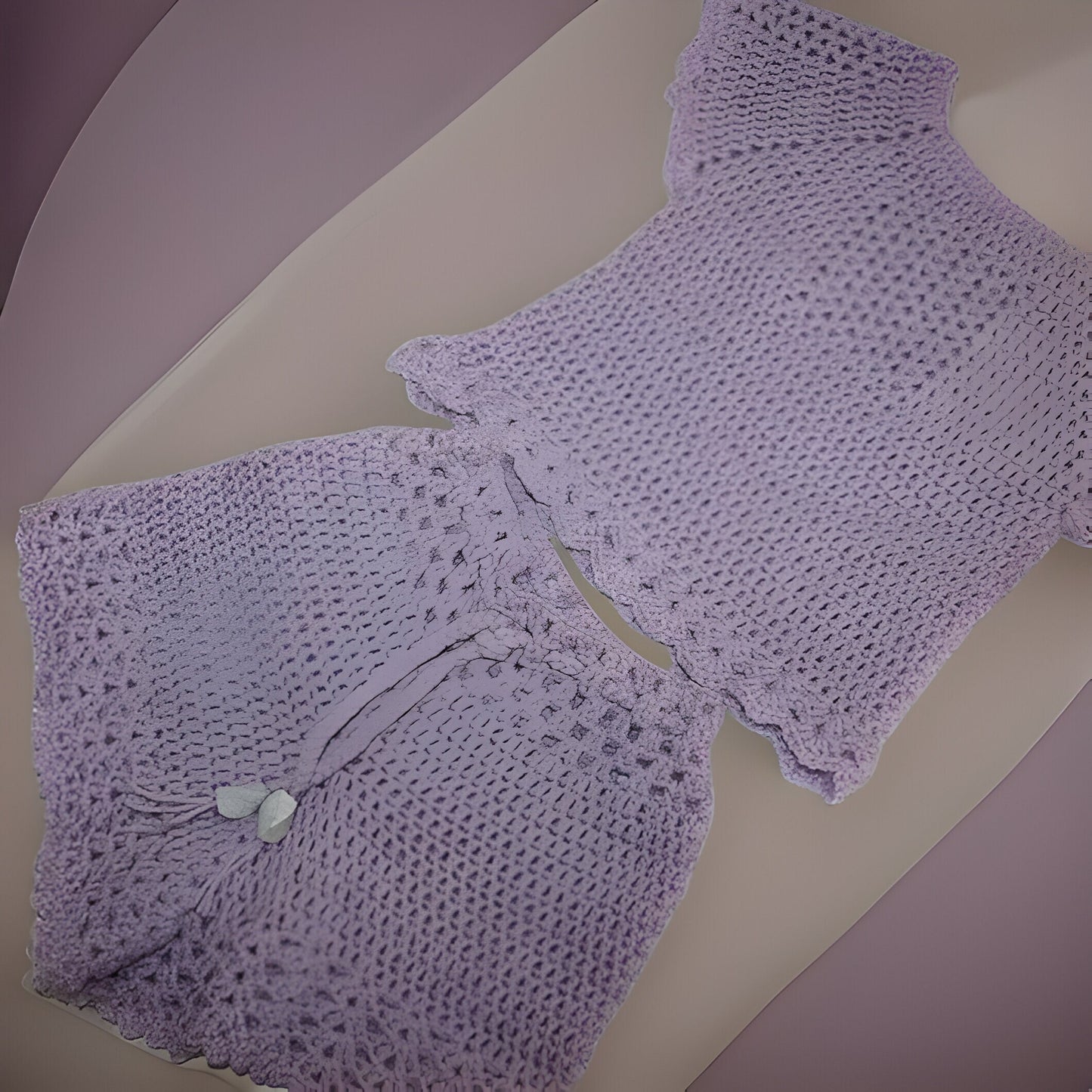 Crocheted Spring Set for Girls - Customizable for Special Occasions and Photoshoots - Ideal for Birthdays and Photoshoots - Short with Top