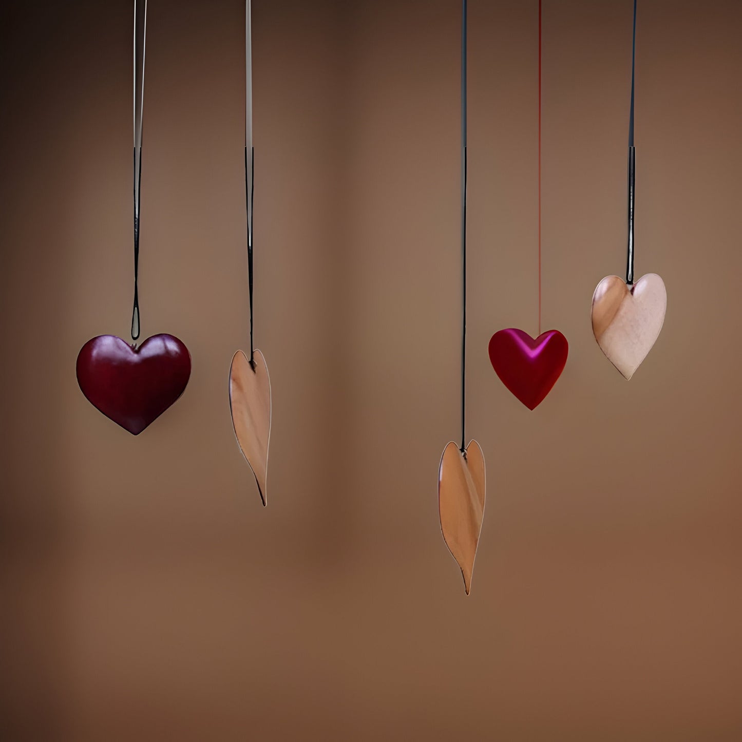 Valentines Day Heart Pendant - Romantic Gift for Her