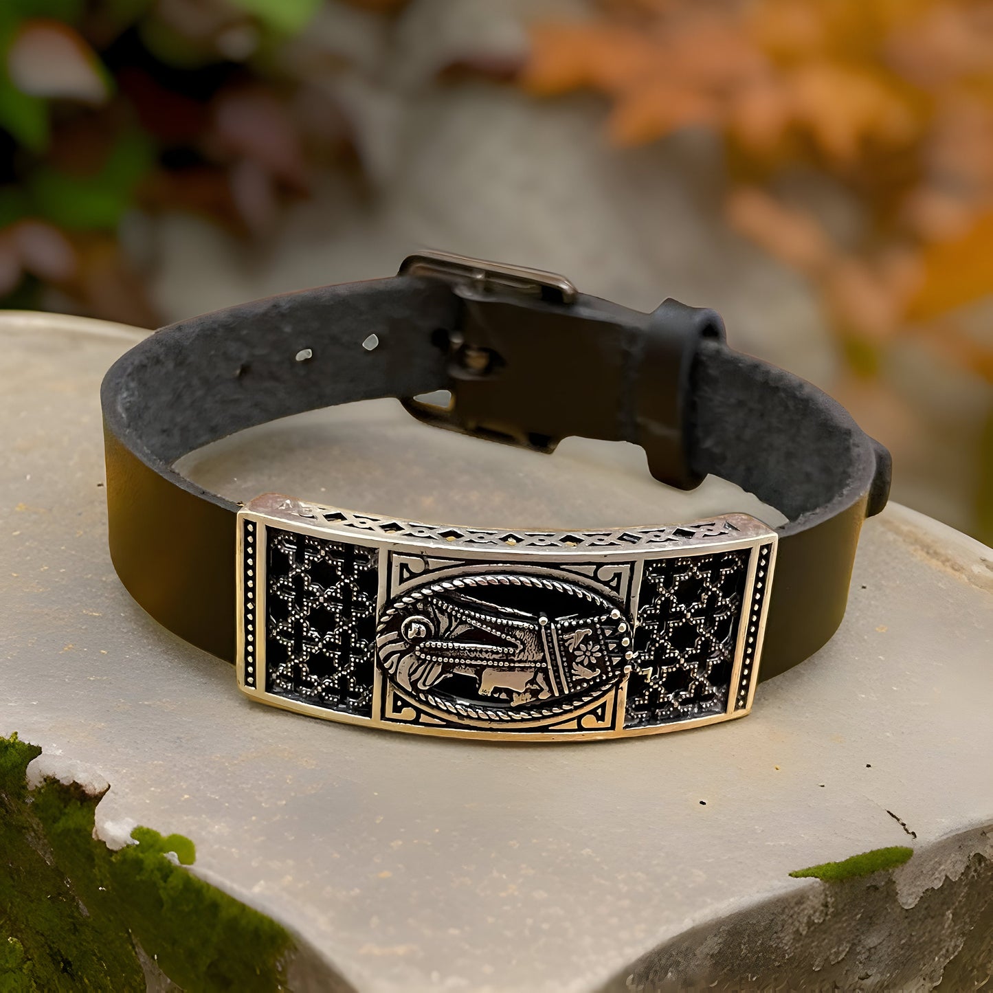 Armenia Cross 925 Sterling Silver Unisex Bracelet - Tigran the Great Armenian Mans Design