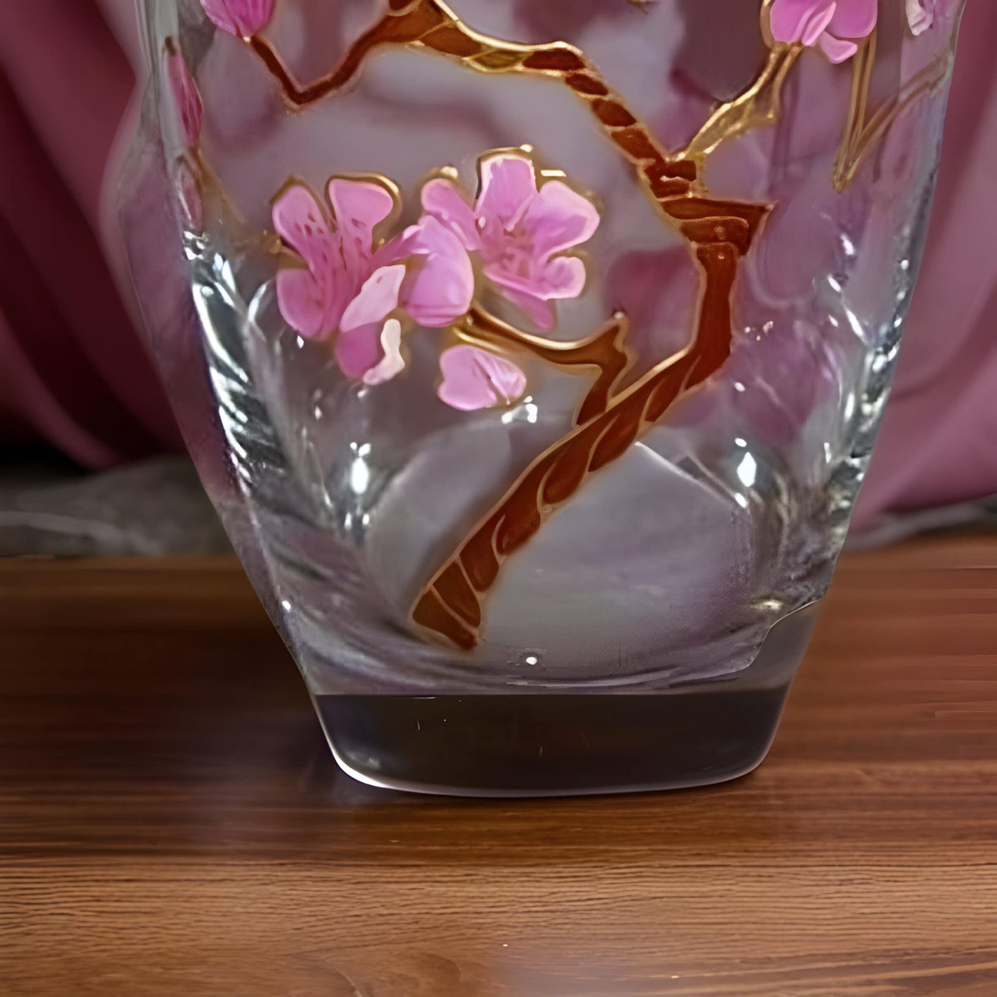 Handpainted Cherry Blossoms and Sakura Flower Vase - Personalized with Name or Initials - Mother's Day Gift, Bridal Gift - Home Decor