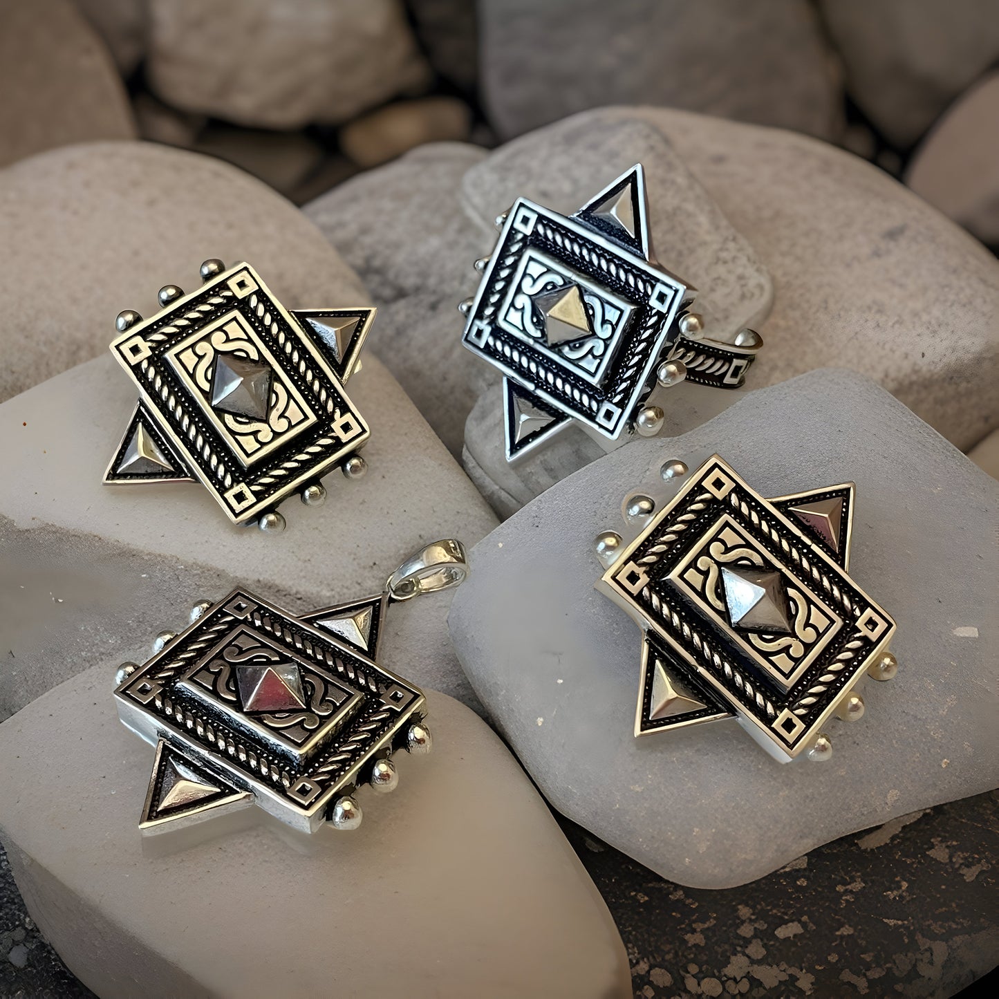 Taraz Armenian Sterling Silver Ring - Original Jewelry from Armenia