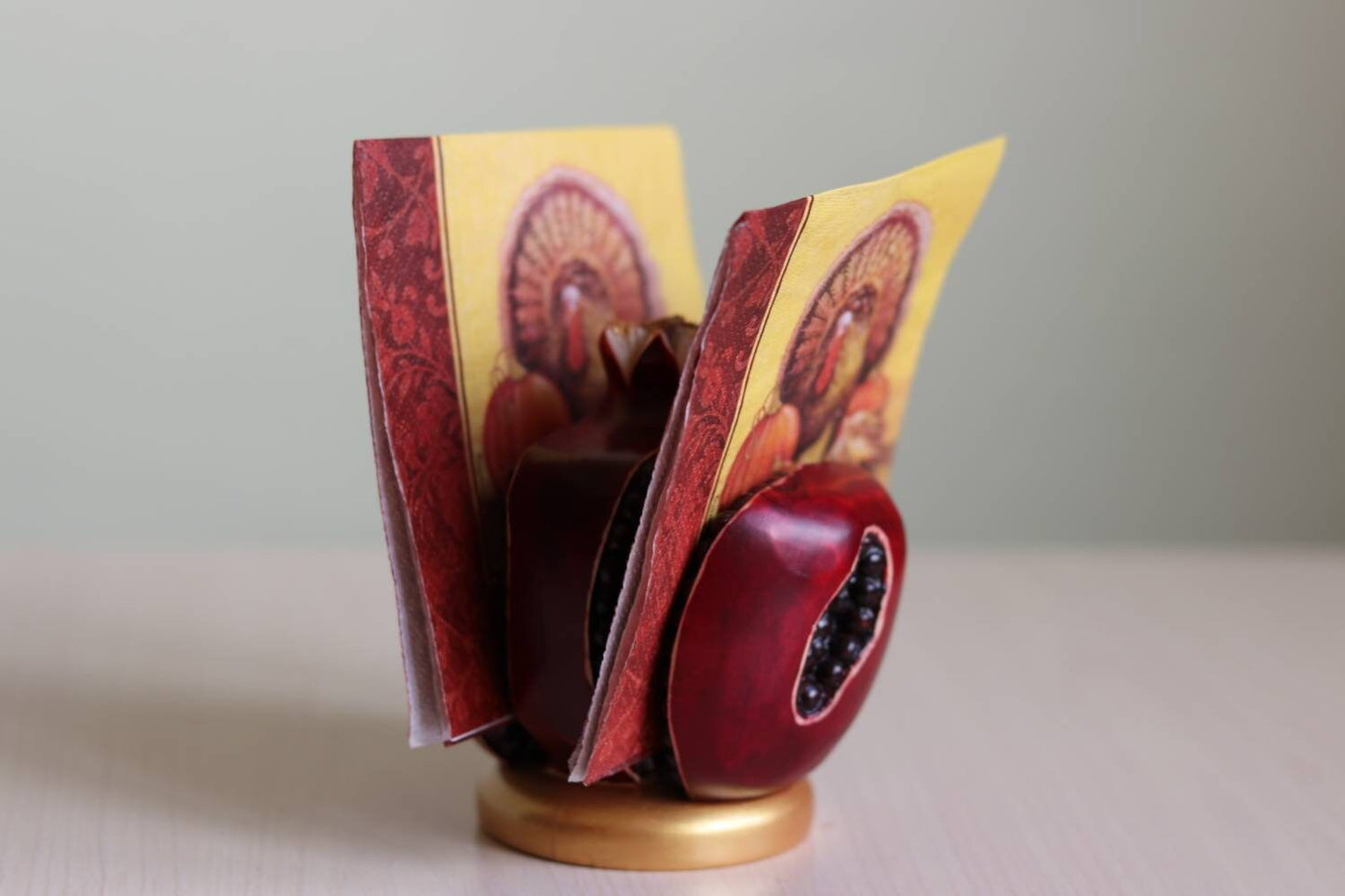 Armenian Pomegranate Napkin Holder - Housewarming Gift Table Decor