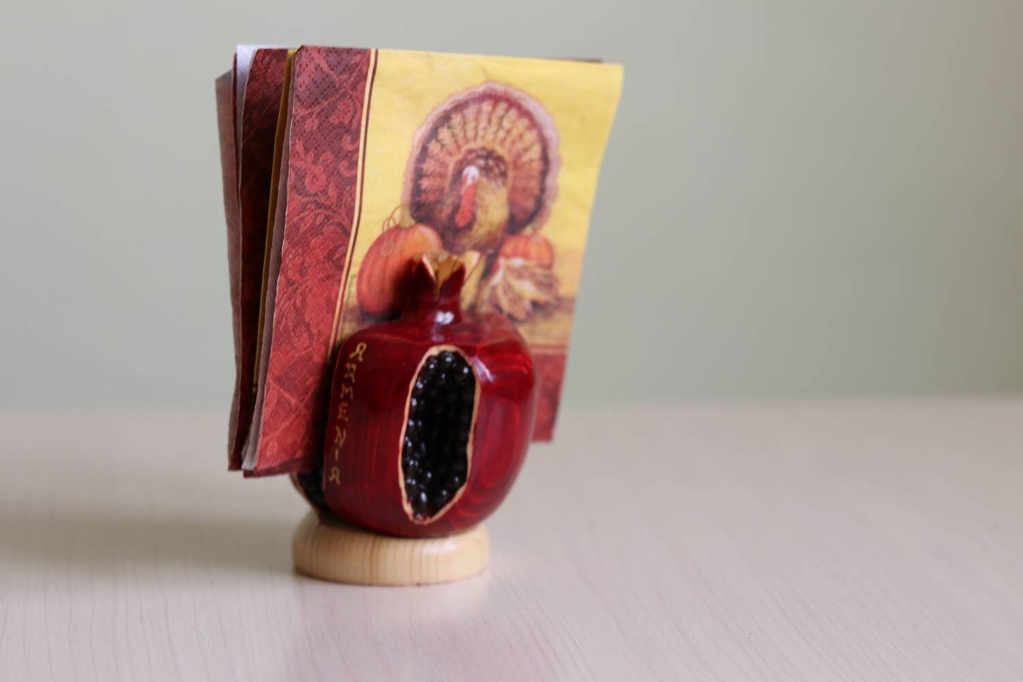 Armenian Pomegranate Napkin Holder - Housewarming Gift Table Decor