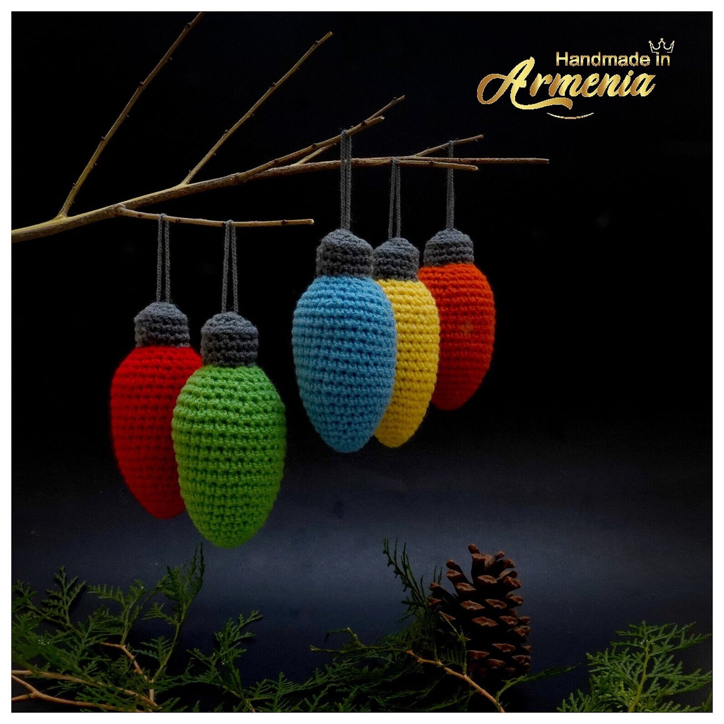 Baby-Safe Unbreakable Christmas Tree Ornaments - Heirloom Quality, Washable, Lifelong Keepsakes with Lights