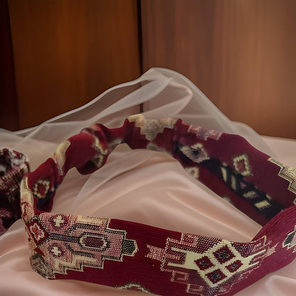 Armenian Taraz Headband with Armenian Letters | Unique Armenian Gifts & Accessories | Student Work | Armenian Folk Traditions | Armenia Gift