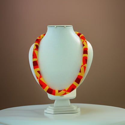 African-Inspired Geometric Necklace - Fall Fashion