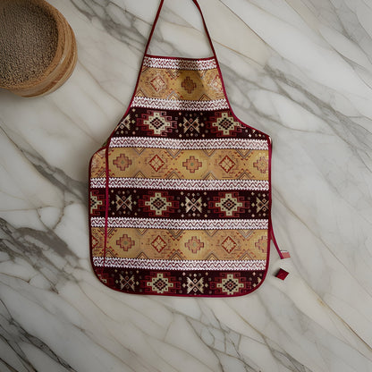 Armenian Taraz Ethnic Apron | Traditional Art | Armenian Gift | Armenian Alphabet | Traditional Cooking Grandma, Mommy & Me Aprons