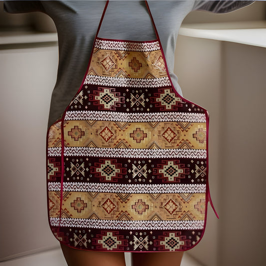 Armenian Taraz Ethnic Apron | Traditional Art | Armenian Gift | Armenian Alphabet | Traditional Cooking Grandma, Mommy & Me Aprons