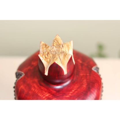 Armenian Pomegranate Wooden Wine Holder - Armenian Art - Wine Stand - Armenian Grapes - Armenia Symbol Gifts - Man Cave Gift - Home Decor