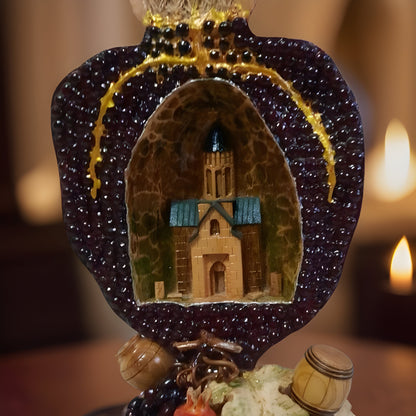 Armenian Church Pomegranate Centerpiece - Home Shelf Office Decor - One of a Kind