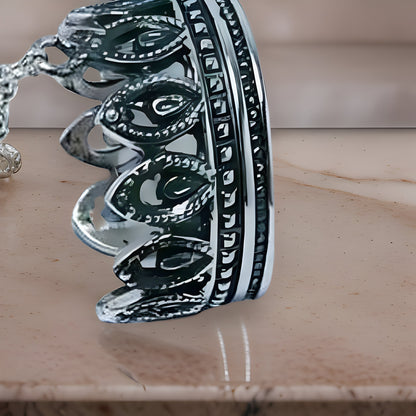 Adjustable Viking Double Sterling Silver Full Finger Ring - Games of Thrones Inspired Armenian Silver Design