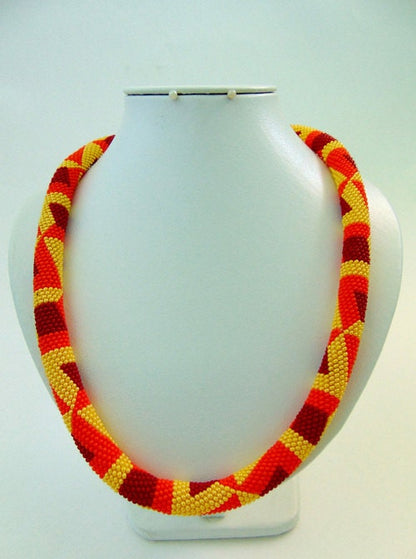 African-Inspired Geometric Necklace - Fall Fashion