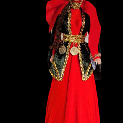Armenian Barbie Doll - Red Taraz Traditional Ethnic Decor - Armenian Theme Party - Cultural Collectible